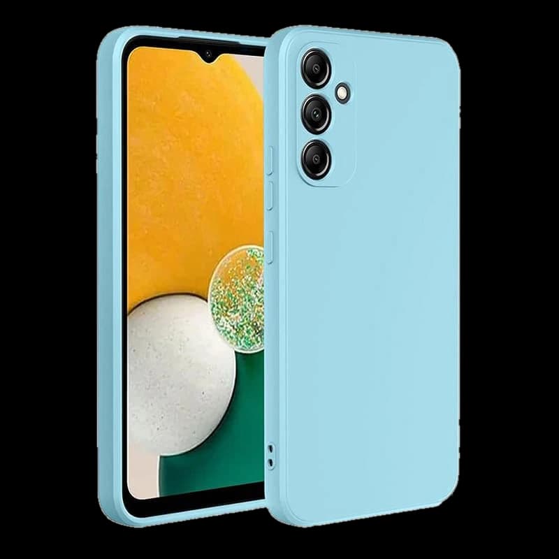 Чехол Silicone Case v2 для Samsung Galaxy A34 Голубой