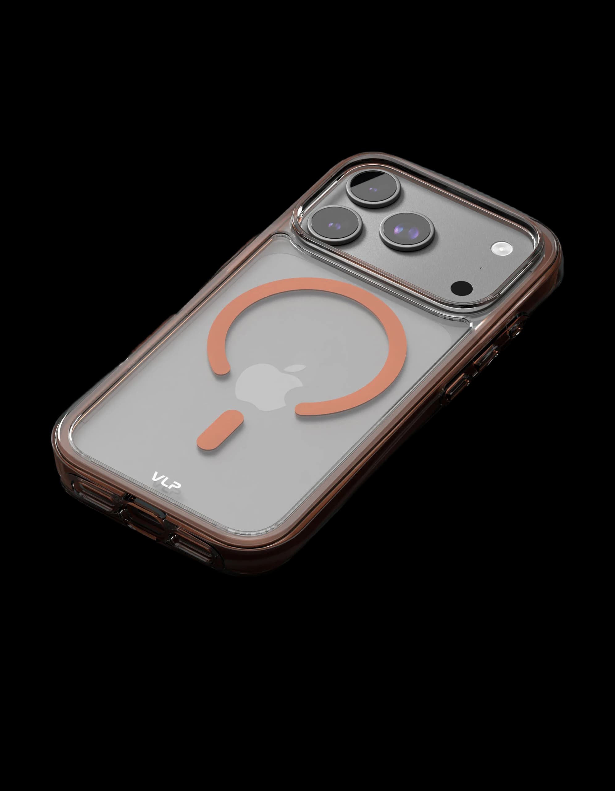 Чехол защитный VLP Bubble Case с MagSafe для iPhone 17 Pro, оранжевый