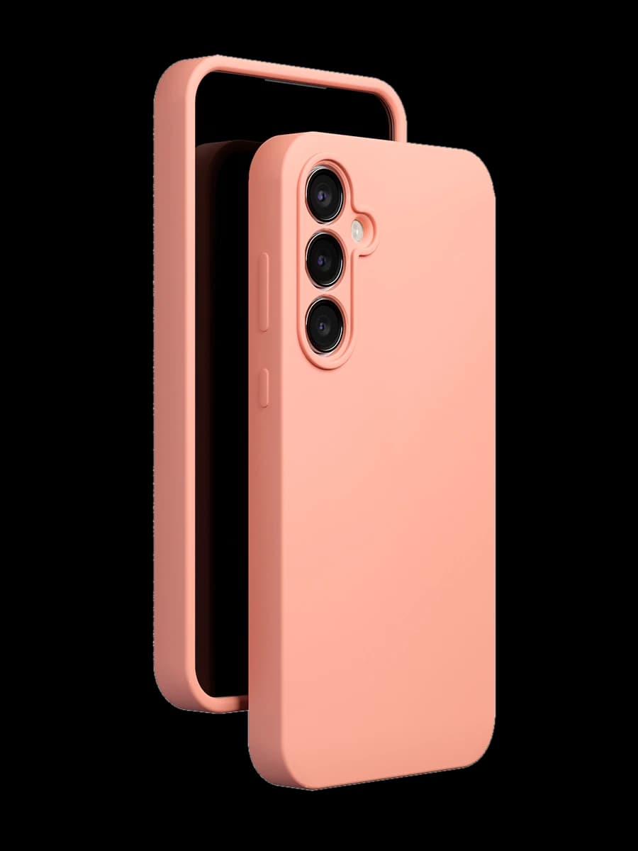 Чехол защитный VLP Aster Case для Samsung A35, персиковый