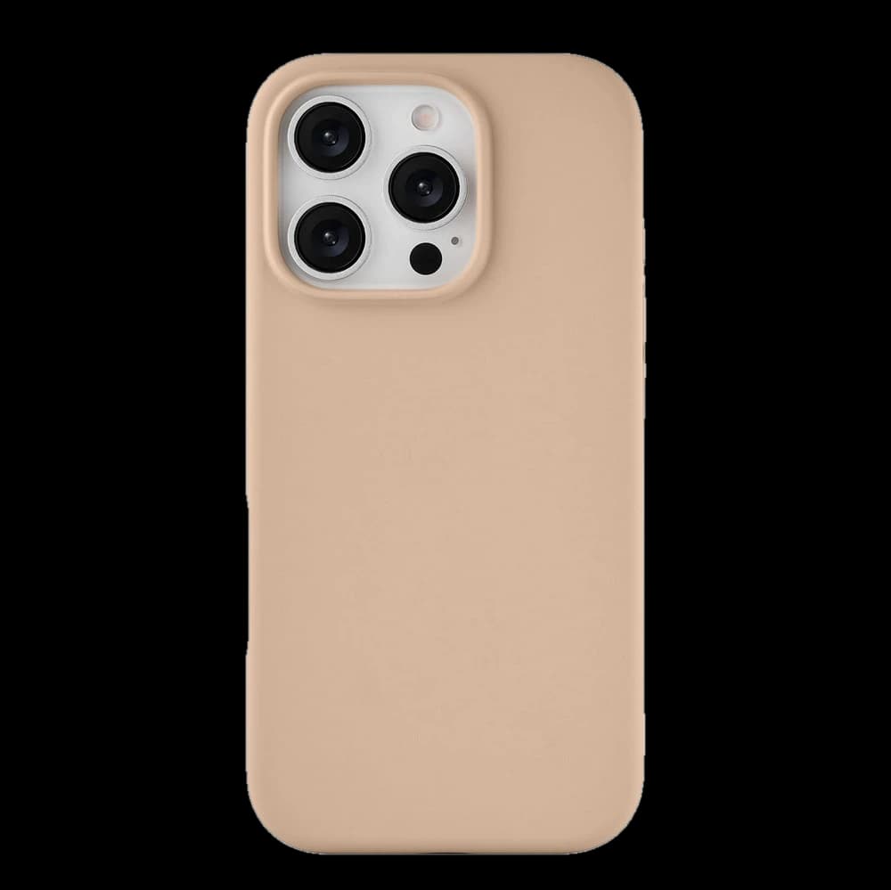 Чехол-накладка uBear Touch Mag Case для iPhone 16 Pro, силикон, латте