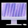 Apple iMac 24" (M4 10C CPU, 10C GPU, 2024) Retina 4,5K, 16Gb, 512Gb SSD (MWV73) Purple, фиолетовый