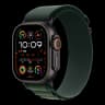 Apple Watch Ultra 2 (2024), 49 мм корпус из титана цвета «Black», ремешок Alpine Loop размера L цвета «Dark Green»