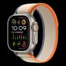 Apple Watch Ultra 2 (2023), 49 мм корпус из титана цвета «Natural», ремешок Trail Loop размера M/L цвета «Orange/Beige»