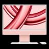 Apple iMac 24" (M3, 8C CPU, 10C GPU, 2023) Retina 4,5K, 8Gb, 256Gb SSD (MQRT3) Pink, розовый