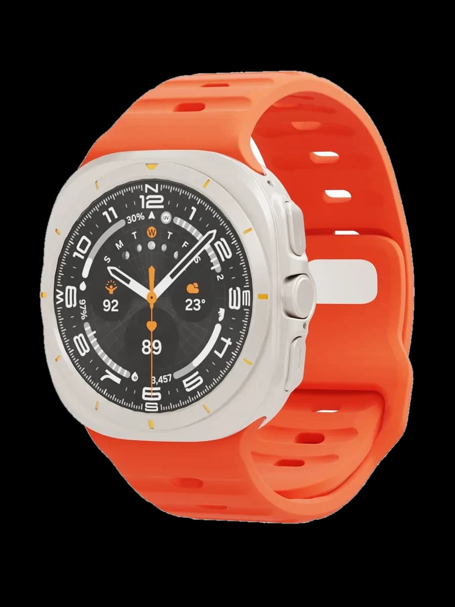 Ремешок силиконовый VLP Pulse Band для Samsung Watch Ultra 47 мм, оранжевый