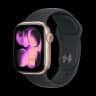 Apple Watch Series 11, 46 мм корпус из алюминия цвета «Rose Gold», ремешок Sport Band размера M/L цвета «Black»