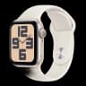 Apple Watch SE (2024), 40 мм корпус из алюминия цвета «Starlight», ремешок Sport Band размера M/L цвета «Starlight»