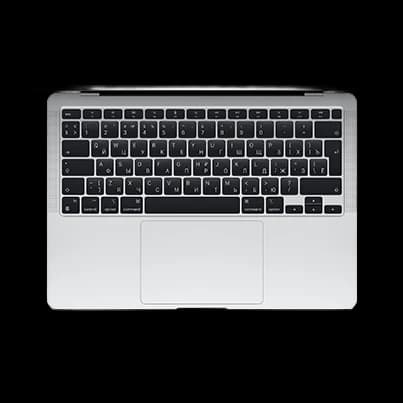Apple MacBook Air 13" (M1, 8C CPU, 8C GPU, 2020) 8/256Gb SSD (MGN93) Silver, серебристый