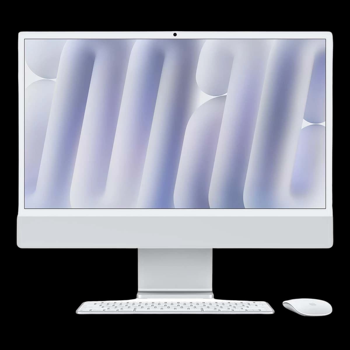 Apple iMac 24" (M4 8C CPU, 8C GPU, 2024) Retina 4,5K, 16Gb, 256Gb SSD (MWUC3) Silver, серебристый