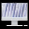 Apple iMac 24" (M4 8C CPU, 8C GPU, 2024) Retina 4,5K, 16Gb, 256Gb SSD (MWUC3) Silver, серебристый