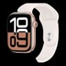 Apple Watch Series 10, 46 мм корпус из алюминия цвета «Rose Gold», ремешок Sport Band размера M/L цвета «Light Blush»
