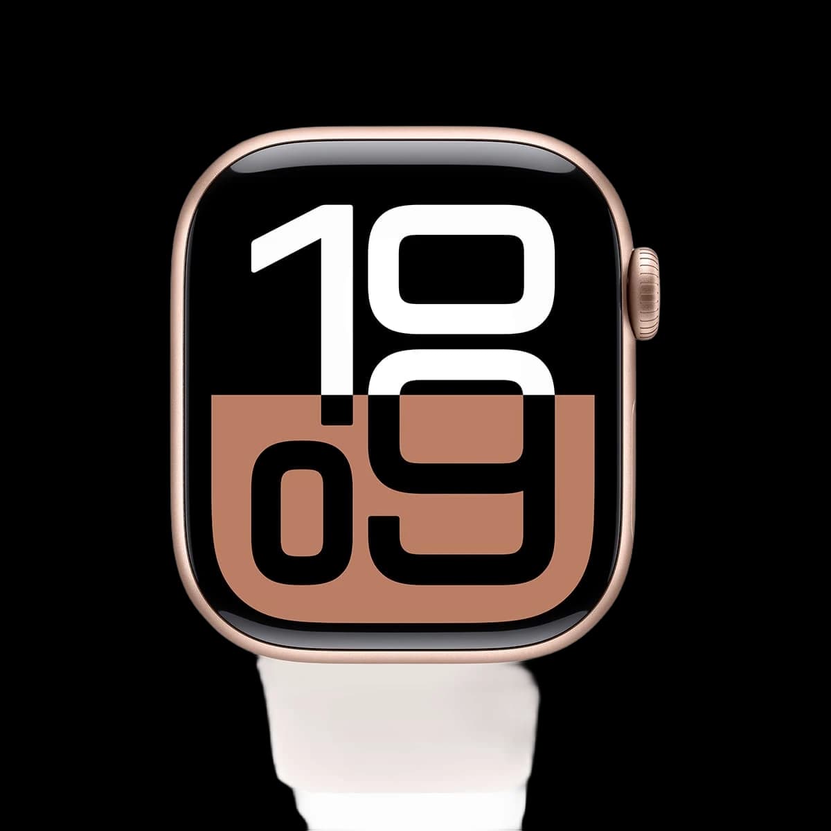 Apple Watch Series 10, 42 мм корпус из алюминия цвета «Rose Gold», ремешок Sport Band размера M/L цвета «Light Blush»