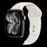 Apple Watch Series 11, 46 мм корпус из алюминия цвета «Jet Black», ремешок Sport Band размера M/L цвета «Light Blush»