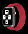 Ремешок нейлоновый плетёный VLP для Apple Watch 42/44/45, S/M, 2шт, красный