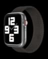 Ремешок нейлоновый плетёный VLP для Apple Watch 38/40/41, L/XL, 2шт, чёрный