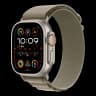 Apple Watch Ultra 2 (2023), 49 мм корпус из титана цвета «Natural», ремешок Alpine Loop размера M цвета «Olive»