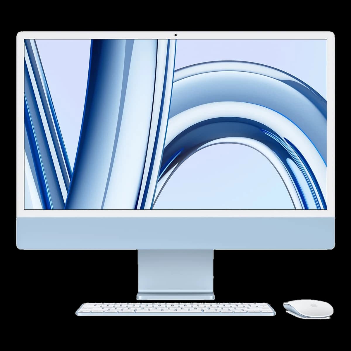 Apple iMac 24" (M3, 8C CPU, 10C GPU, 2023) Retina 4,5K, 8Gb, 512Gb SSD (MQRR3) Blue, синий