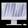 Apple iMac 24" (M4 10C CPU, 10C GPU, 2024) Retina 4,5K, 16Gb, 512Gb SSD (MWUV3) Silver, серебристый