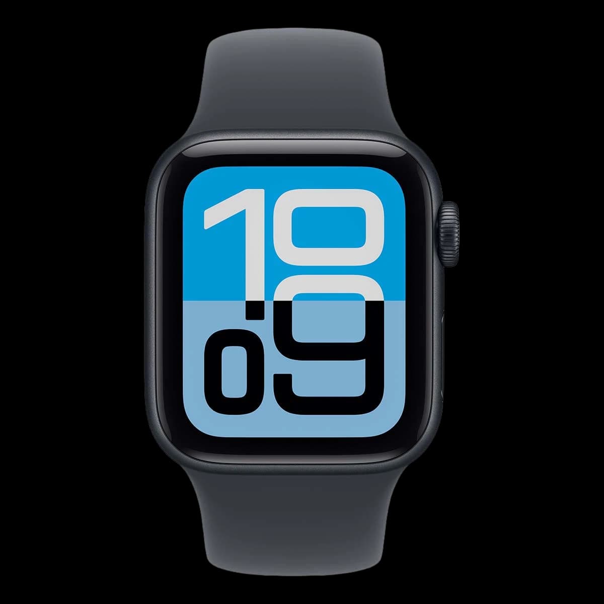 Apple Watch SE 3 (2025), 44 мм корпус из алюминия цвета «Midnight», ремешок Sport Band размера S/M цвета «Midnight»