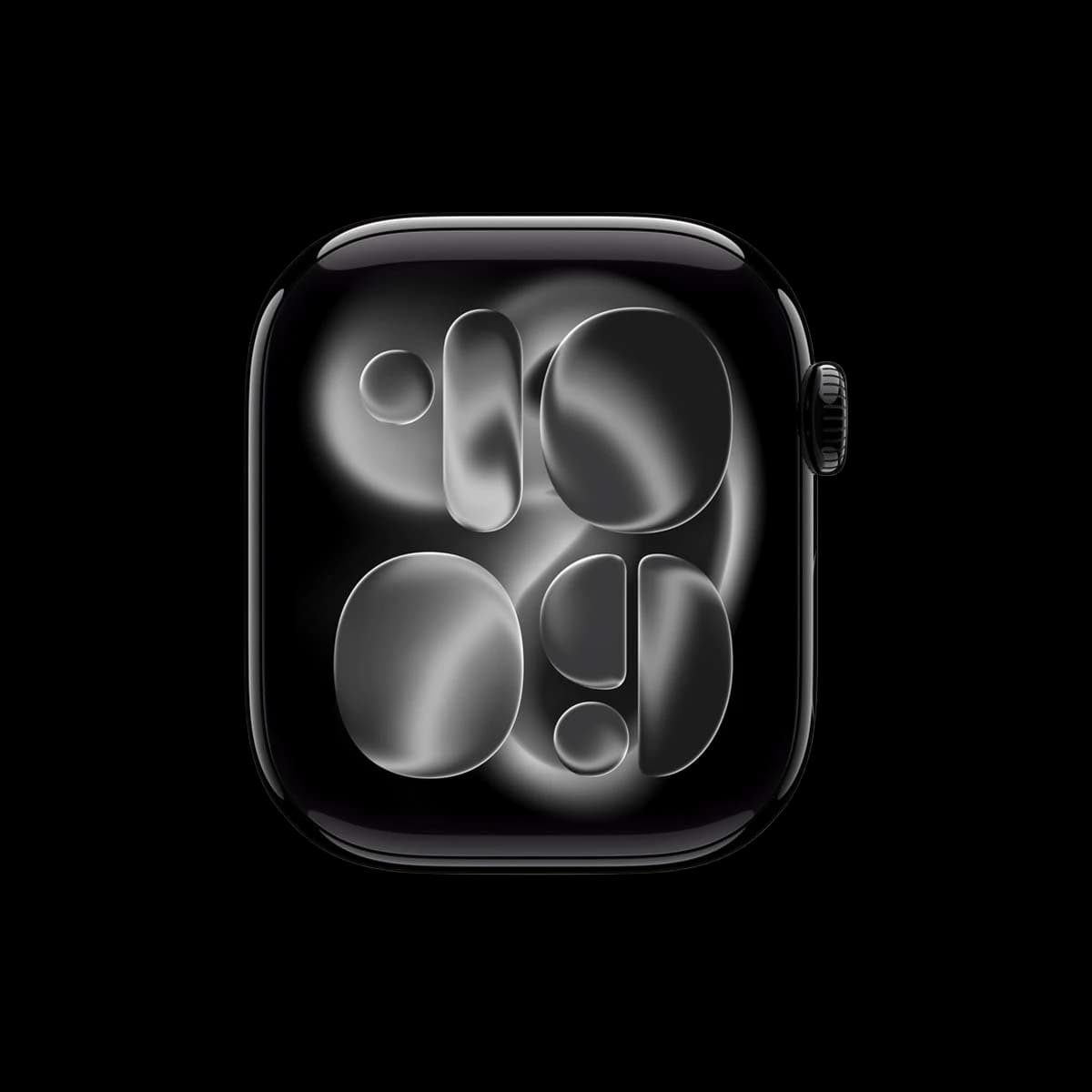 Apple Watch Series 11, 46 мм корпус из алюминия цвета «Jet Black», ремешок Sport Band размера M/L цвета «Light Blush»