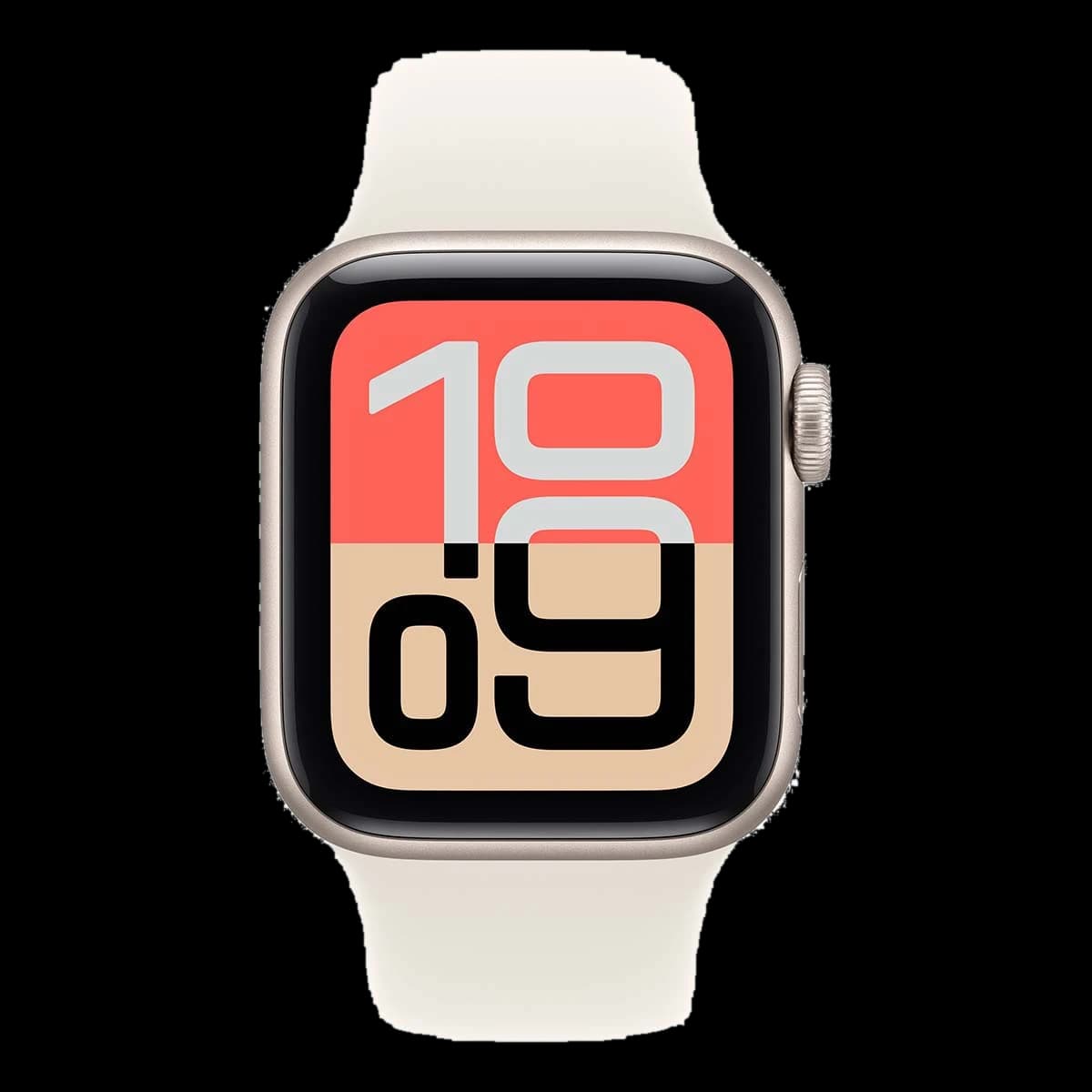 Apple Watch SE 3 (2025), 40 мм корпус из алюминия цвета «Starlight», ремешок Sport Band размера M/L цвета «Starlight»