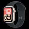 Apple Watch SE 3 (2025), 44 мм корпус из алюминия цвета «Starlight», ремешок Sport Band размера S/M цвета «Midnight»