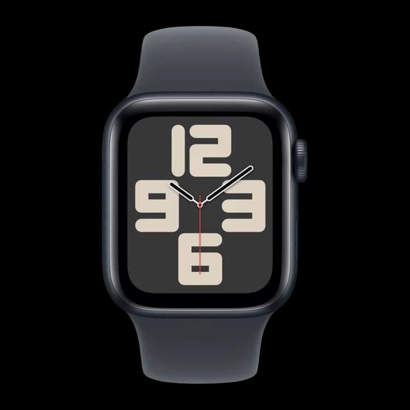 Apple Watch SE (2024), 40 мм корпус из алюминия цвета «Midnight», ремешок Sport Band размера M/L цвета «Midnight»