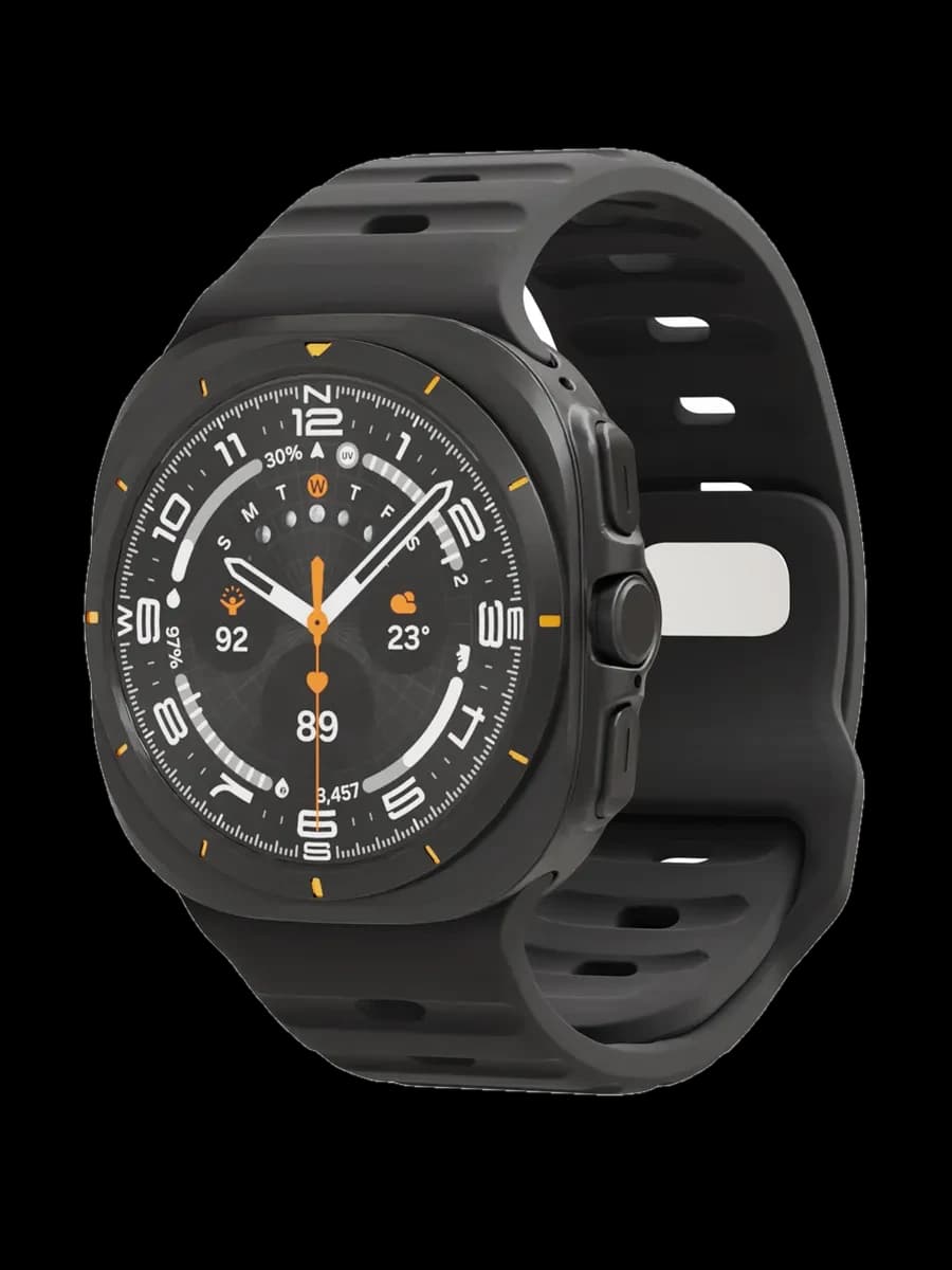Ремешок силиконовый VLP Pulse Band для Samsung Watch Ultra 47 мм, черный