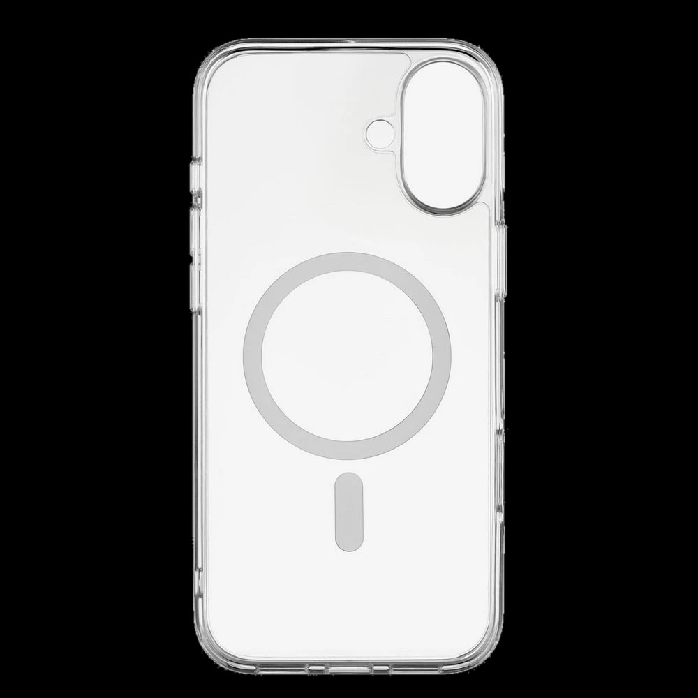 Чехол-накладка uBear Real Mag Case для iPhone 16 Plus, полиуретан, прозрачный