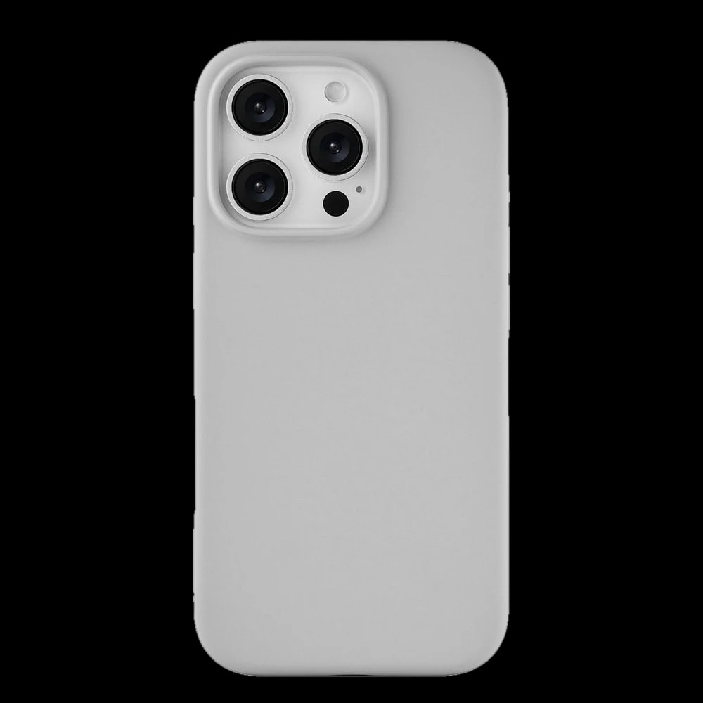 Чехол-накладка uBear Touch Mag Case для iPhone 16 Pro, силикон, светло-серый