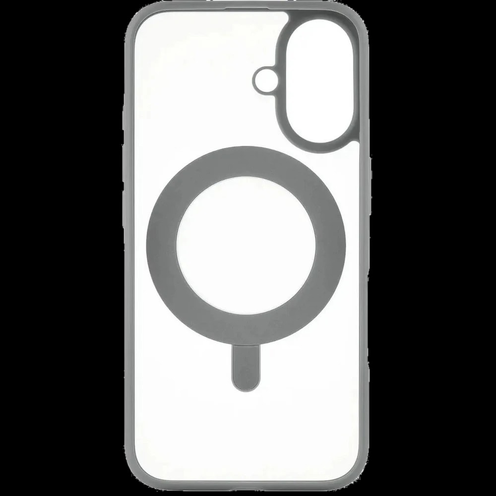 Чехол-накладка uBear Сlip 360 для iPhone 16, поликарбонат, серый