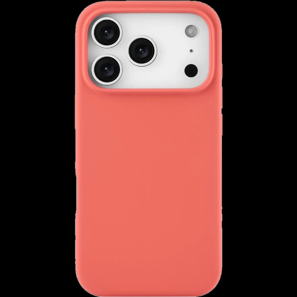 Чехол-накладка uBear Touch Mag для iPhone 17 Pro, силикон, коралловый
