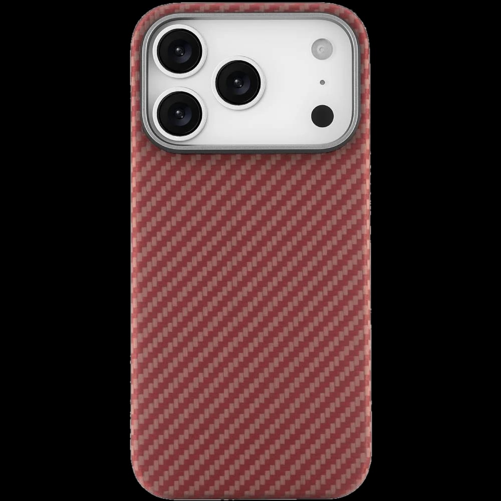 Чехол-накладка uBear Supreme для iPhone 17 Pro, кевлар, оранжевый