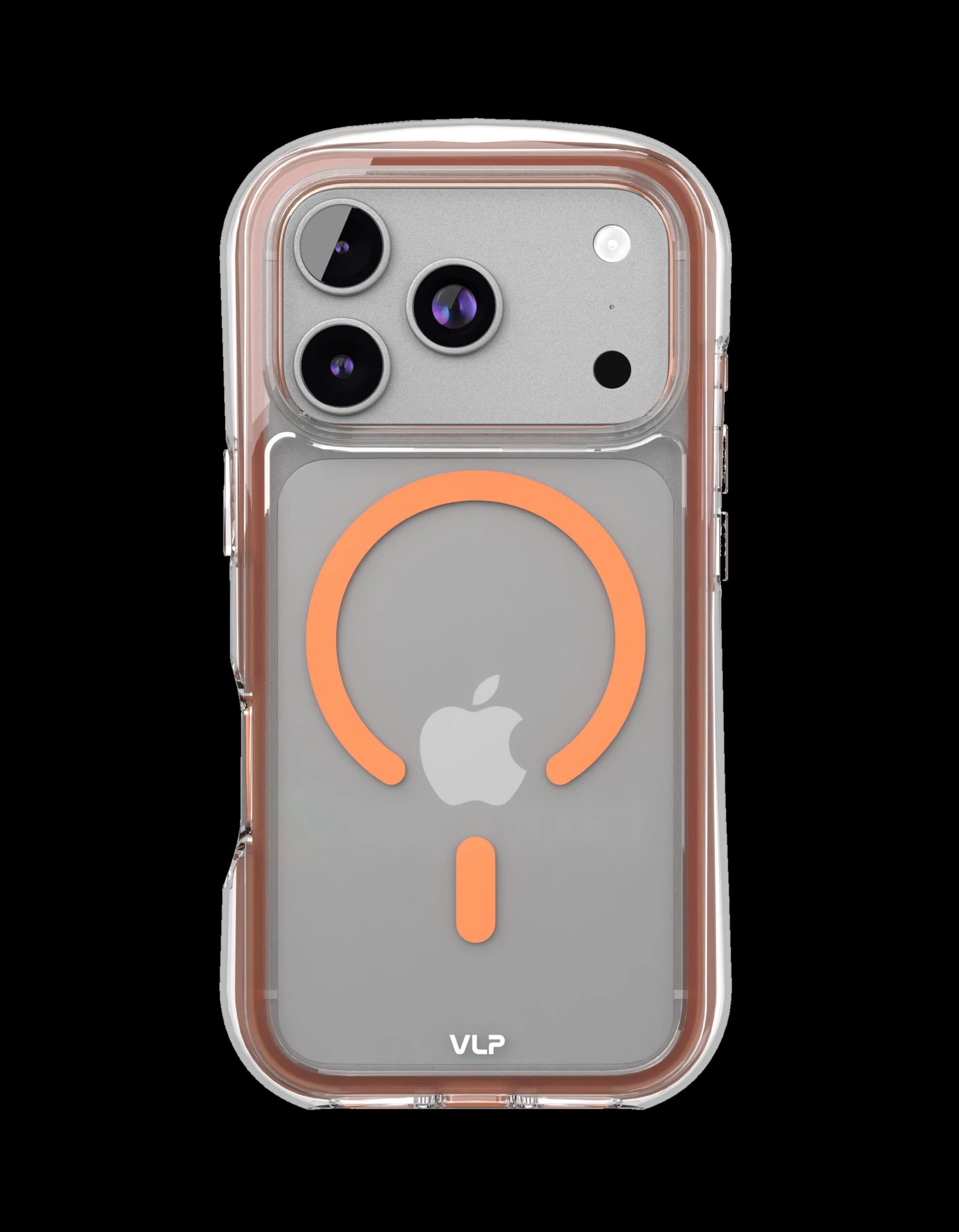 Чехол защитный VLP Bubble Case с MagSafe для iPhone 17 Pro, оранжевый