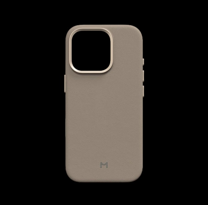 Чехол для iPhone 16 Pro Eco Leather Case Latte
