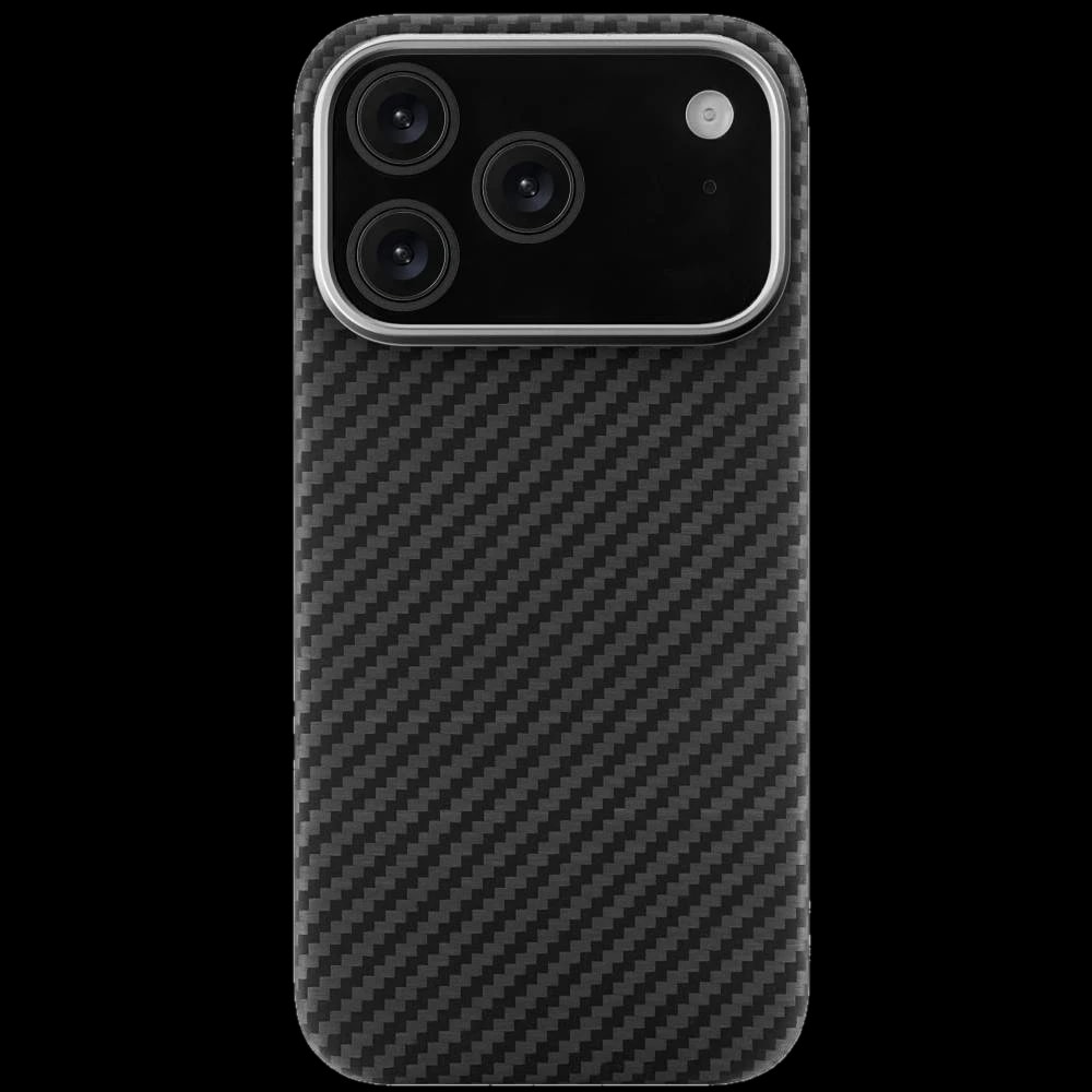 Чехол-накладка uBear Supreme для iPhone 17 Pro, кевлар, черный