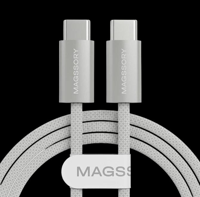 Кабель Magssory Line C 60W USB-C, 1,5 м White
