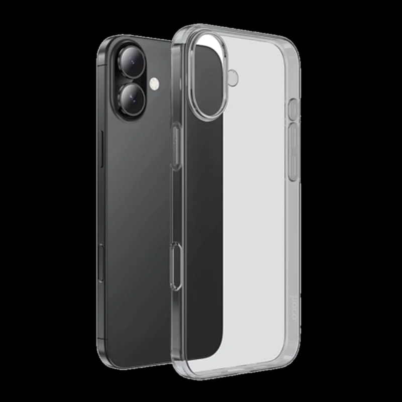 Чехол hoco. Creative Mobile phone case для Apple iPhone 16 Plus Прозрачный Черный