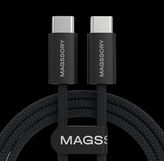 Кабель Magssory Line C 60W USB-C, 1,5 м Black