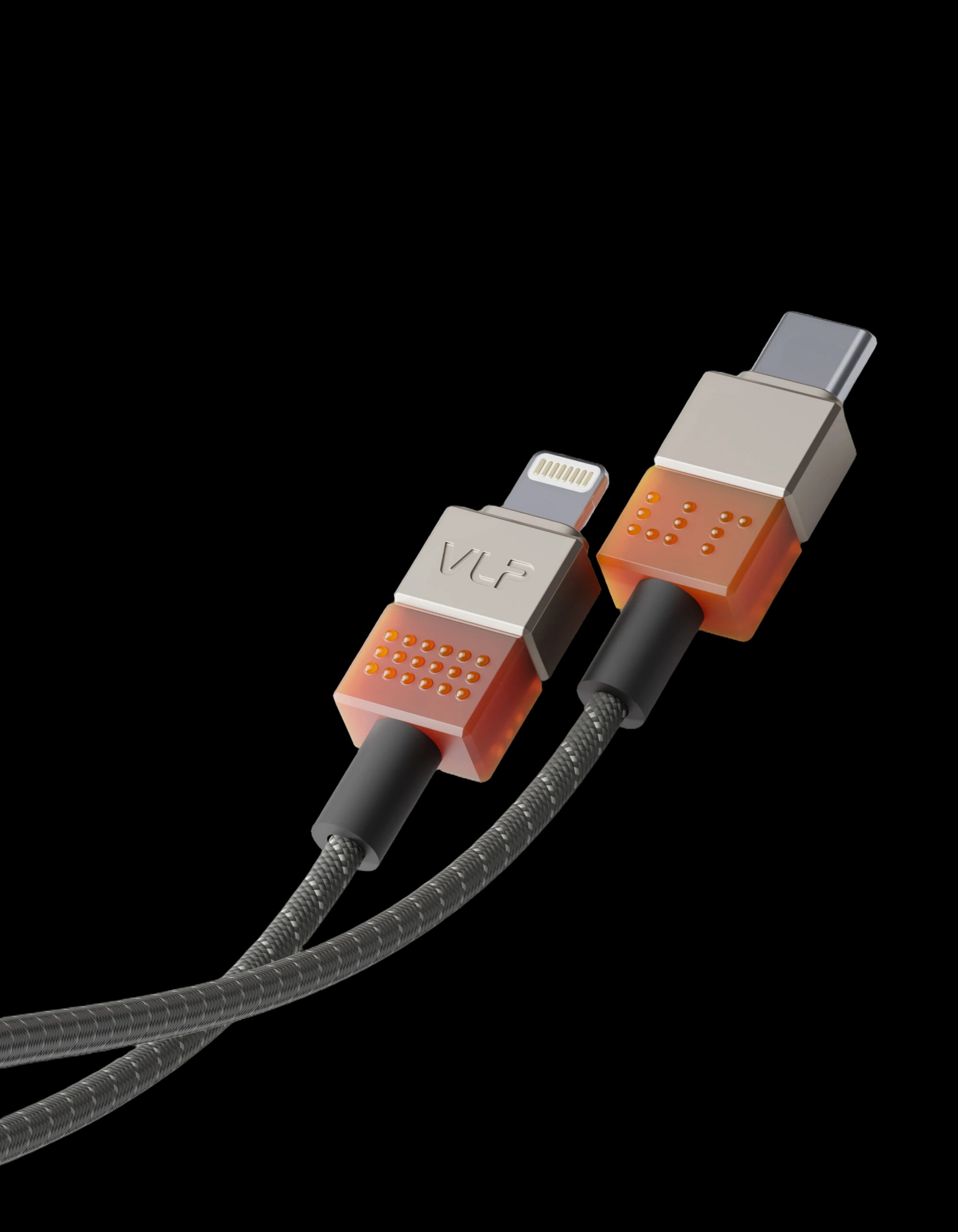 Дата-кабель VLP NEO USB-C to Lightning, 27W, 1.5м, amber gray