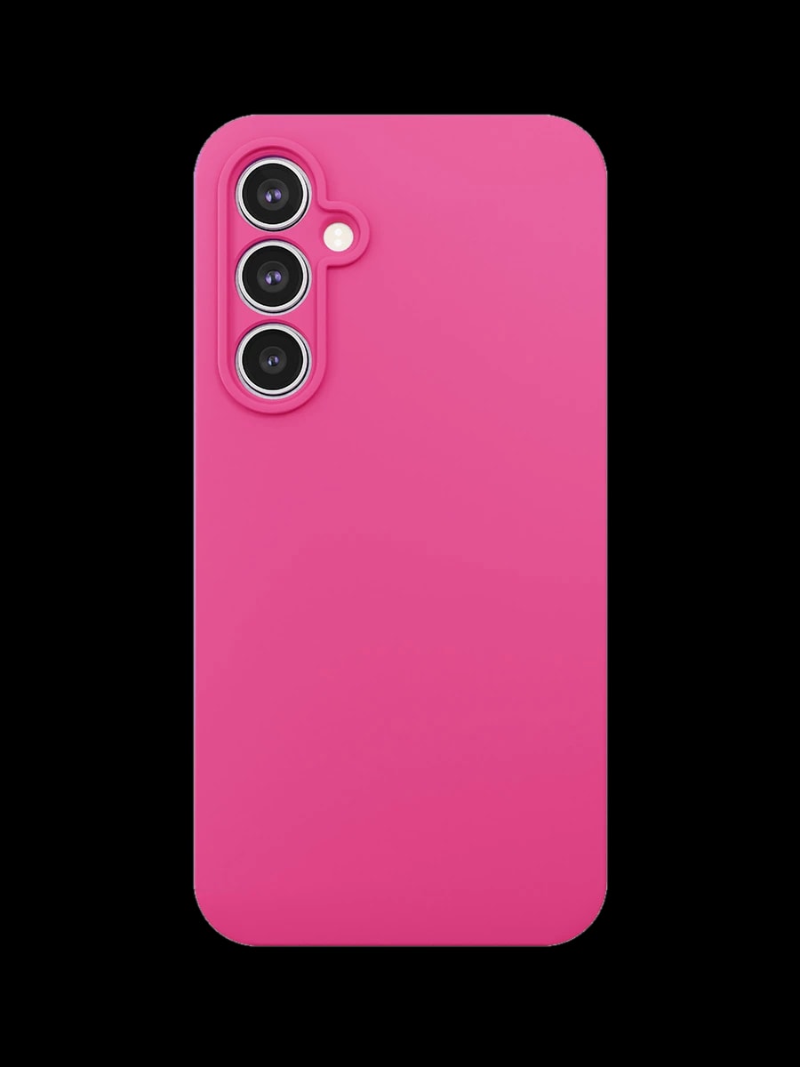 Чехол защитный VLP Aster Case для Samsung A35, ярко-розовый