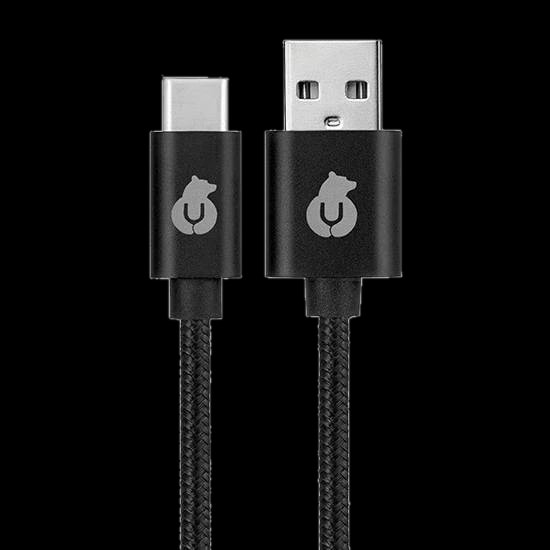Кабель uBear Cord USB-C / USB-A, 2A 1,2м, черный