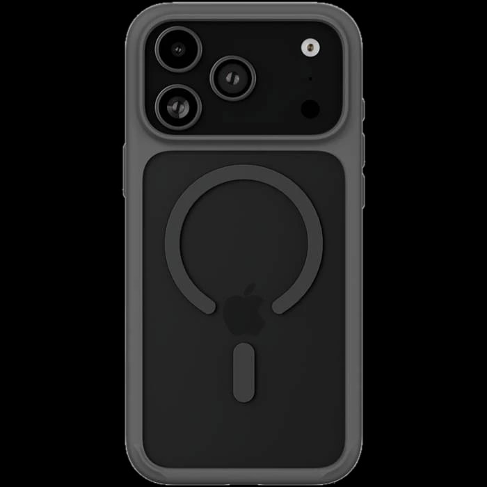 Чехол-накладка uBear Shade для iPhone 17 Pro Max, полиуретан, серый