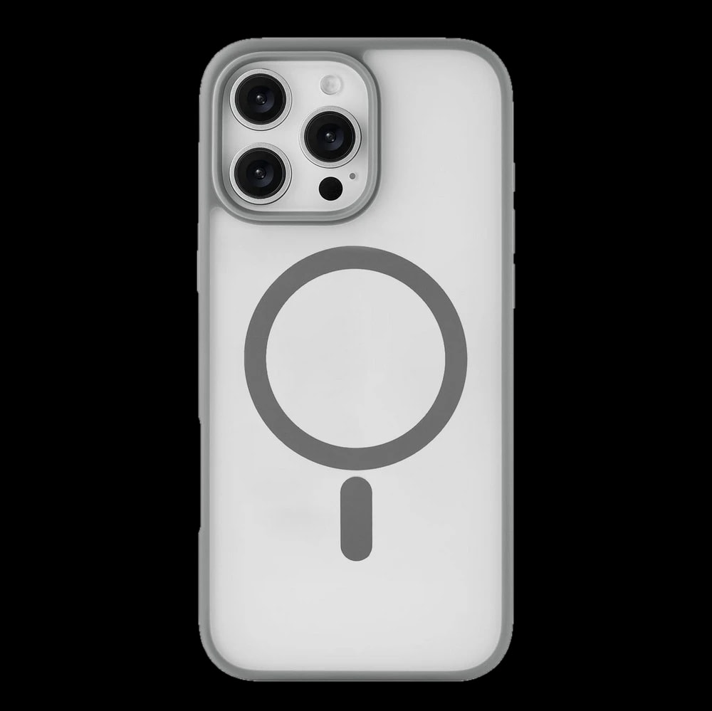 Чехол-накладка uBear Cloud Mag Case для iPhone 16 Pro Max, силикон, серый