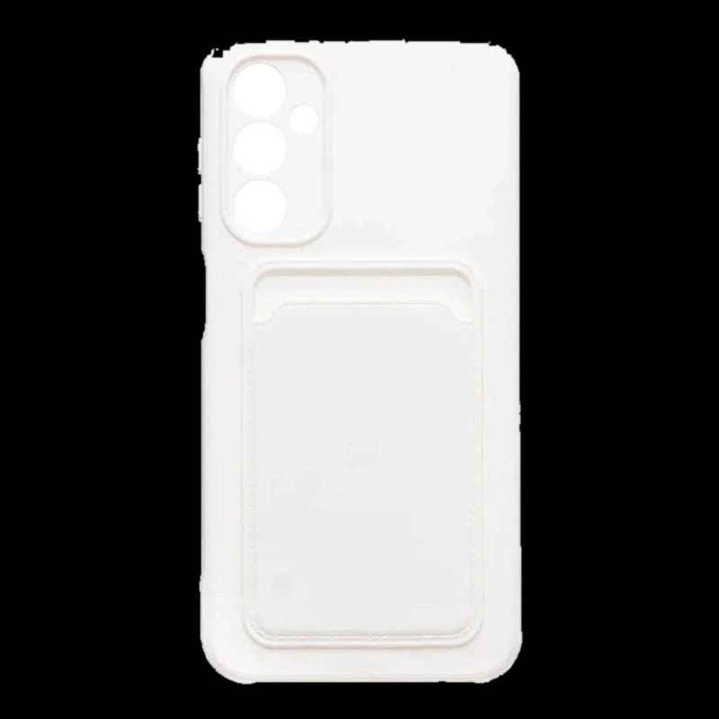 Чехол для Samsung Galaxy A55 Silicone Case с картхолдером Белый
