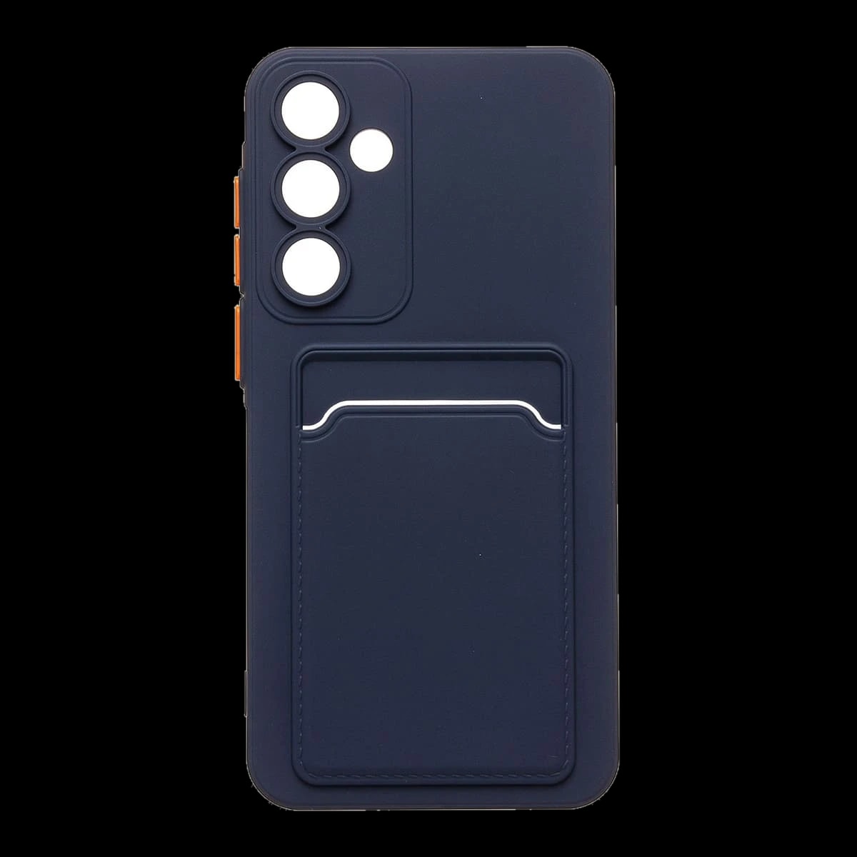 Чехол для Samsung Galaxy A55 Silicone Case с картхолдером Темно-синий