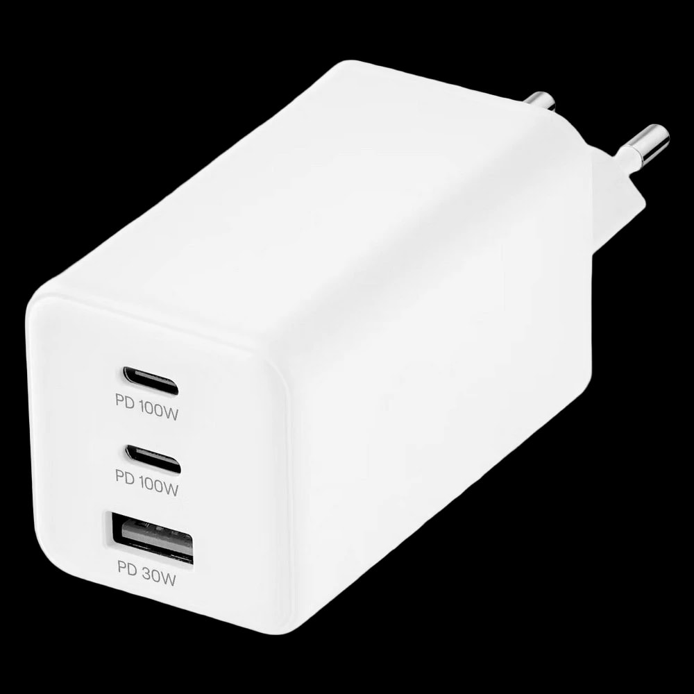 Зарядное устройство сетевое uBear Wall charger Bridge, 100Вт, белый