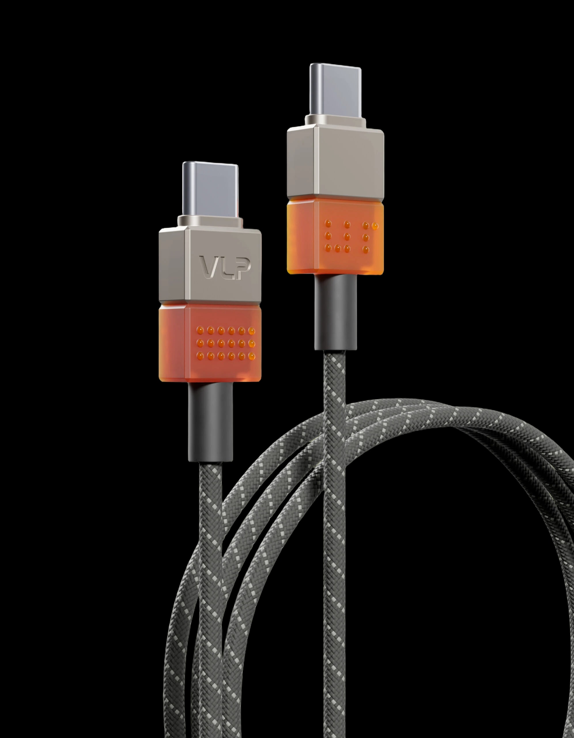 Дата-кабель VLP NEO USB-C, 100W, 1.5м, amber gray