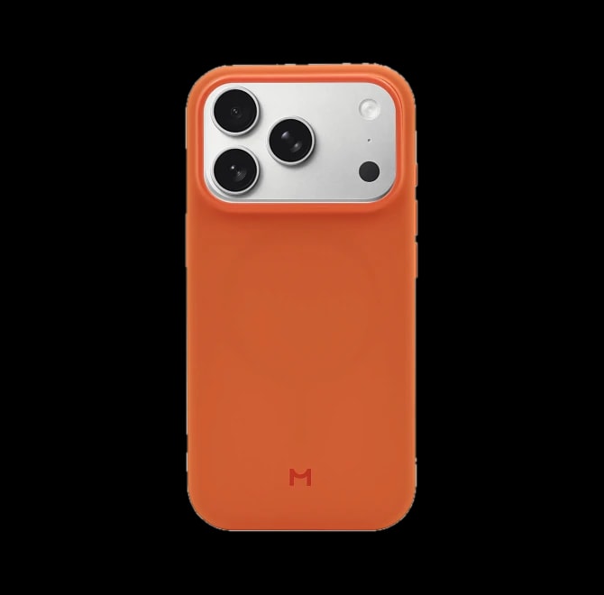 Чехол Magssory для iPhone 17 Pro, силикон, orange