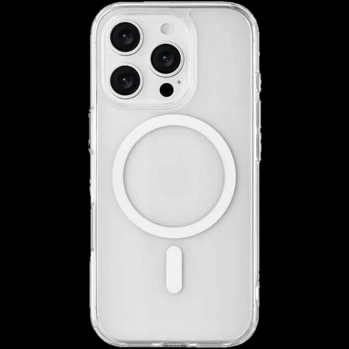 Чехол-накладка uBear Real Mag Case для iPhone 16 Pro, полиуретан, прозрачный